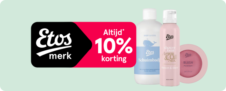 tien procent korting op eigen merk 